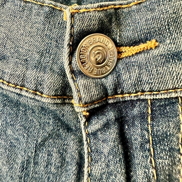 TRUE RELIGION vintage relaxed fit blue jeans size 36 - Picture 4 of 6
